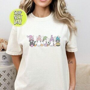 Cute Cats Funny Tshirt, Graphic Easter Cat Shirt, Cat Lover Gift Shirt